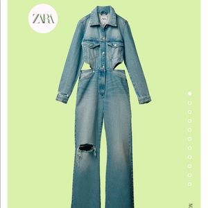 Sold out Zara denim jumpsuit
